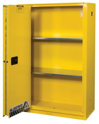 Justrite Yellow Safety Cabinets For Flammables Self Closing