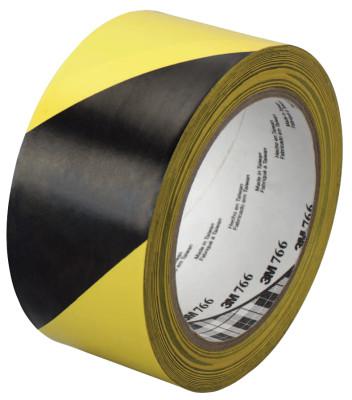 Hazard Marking Vinyl Tape, 2 in x 36 yd, Black/Yellow