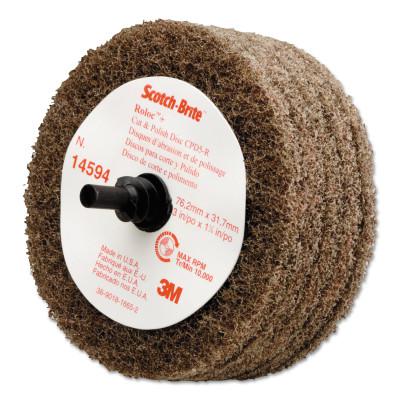 Scotch-Brite Buffing Discs, 4 in, 8,000 rpm, Tan - Industrial, Safety ...