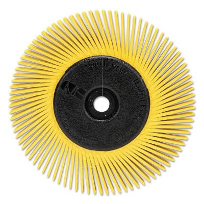 Scotch-Brite Radial Bristle Brush, 6 in D x 1/2 in W, 10,000 rpm, Grit 80