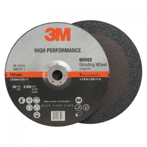 3M ABRASIVE Cut-off Wheel Abrasives, 36 Grit, 6,650 rpm