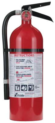 PRO 210 Consumer Fire Extinguishers, w/Wall Hanger, Class A, B, C, 4 lb Cap. Wt.