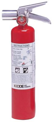 KIDDE Halotron I Fire Extinguishers, For Class B and C Fires, 2 1/2 lb Cap. Wt.
