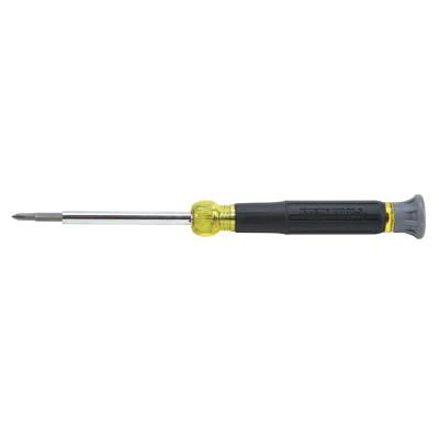 4-in-1 Electronics Screwdriver, with #0, #00 Phillips; 1/8 in, 3/32 in Tips