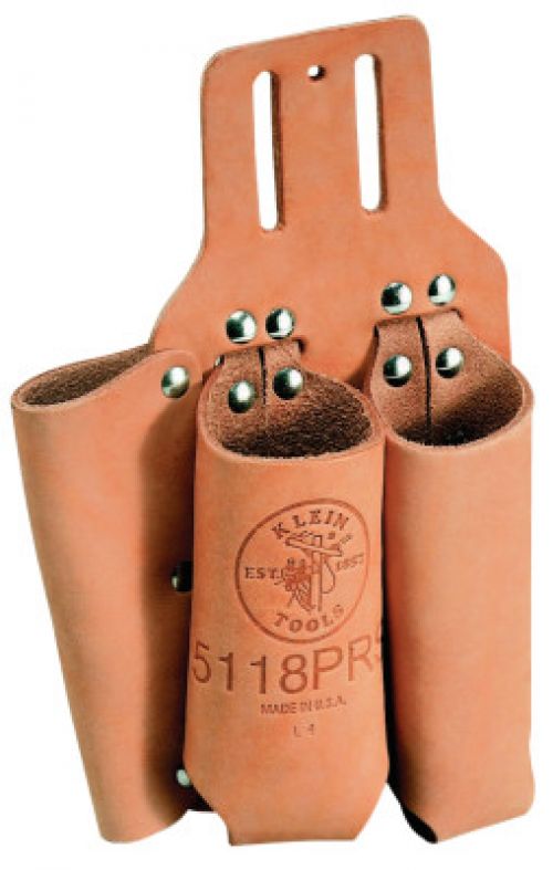 Lineman's Pliers, Rule, 3 Compartments, Leather
