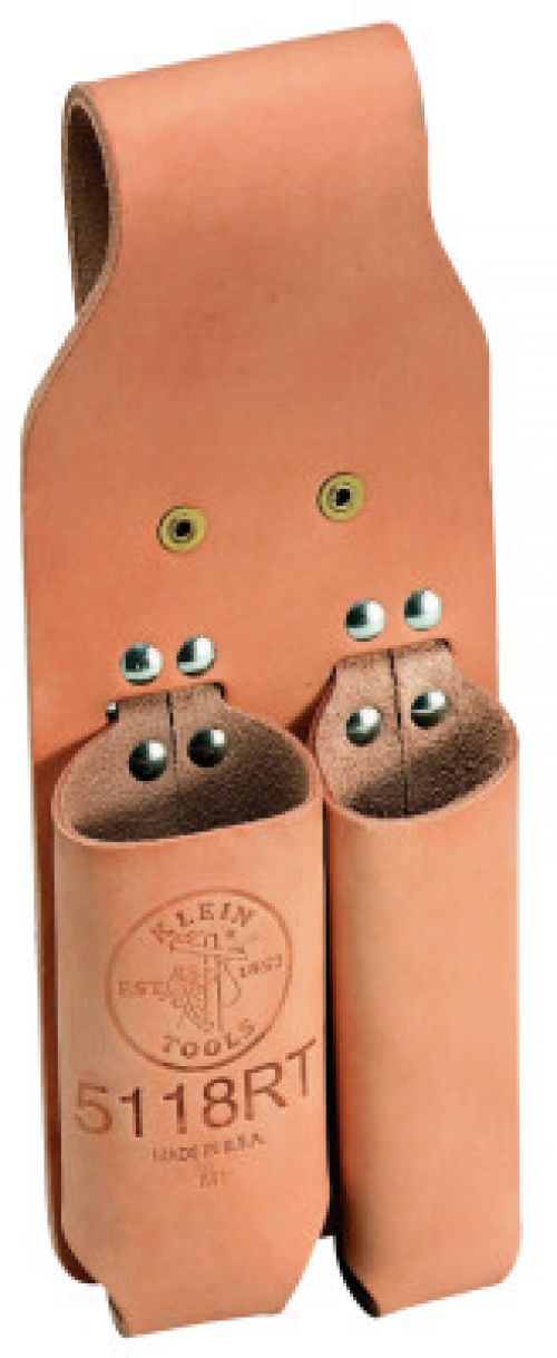 Pliers and Rule Holders, 2 Compartments, Leather, Belt Loop