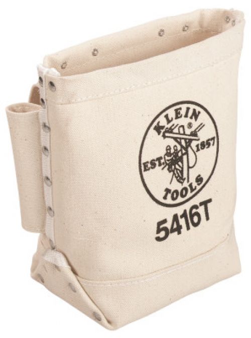 Tool Bag, Bull-Pin and Bolt Bag, Tunnel Loop, Canvas, 5 x 10 x 9-Inch