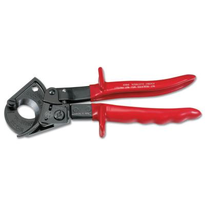 Ratcheting Cable Cutters, 10 in, Shear Cut
