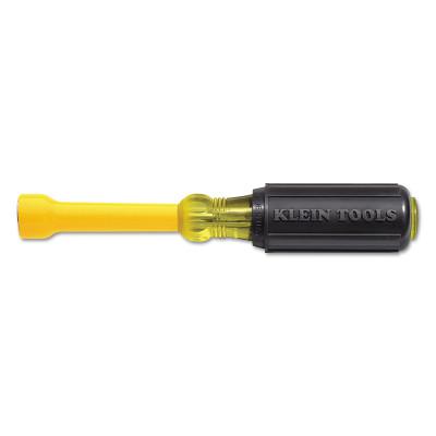 Hollow Shaft Cushion-Grip Nut Drivers, Plastic Coated Shaft, 3/8 in, 6 3/4 in L