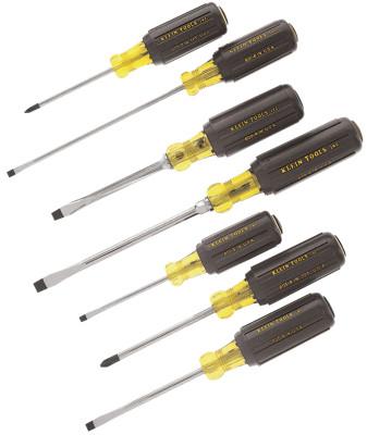 7 Pc. Cushion-Grip Screwdriver Sets, Phillips; Slotted; Keystone
