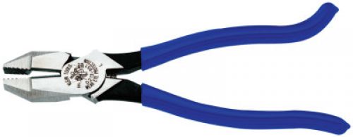 Ironworkers Pliers, 9 9/32 in Length, 23/32 in Cut, Plastic-Dip Hook Bend Handle