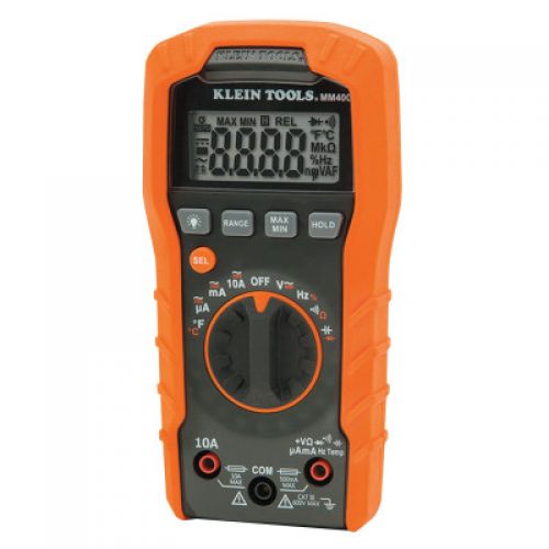 MM400 Digital Multimeters, 19 Function, 32°F to 104°F, 10A (AC/DC)