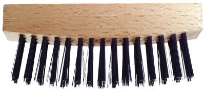 PFERD Block Brushes, 4 11/16", 3X15 Rows, Carbon Steel Wire, Chip Hammer Wood Handle