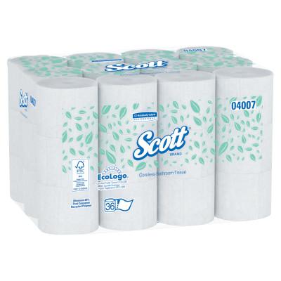 Scott Coreless 2-Ply Roll Bathroom Tissue, 1000 Sheets/Roll