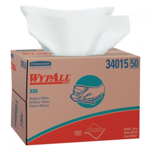 WypAll X60 Wipers, Brag Box, White