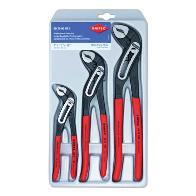 KNIPEX 3-Piece Alligator Pliers Sets, 7 1/4 in, 10 in, 12 in