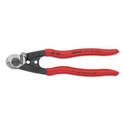 Knipex Wire Rope Cutters, 7 1/2 in, Shear Cut; Precise Crimping