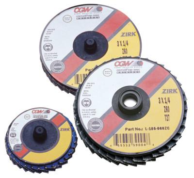 Cgw Abrasives Flap Discs Mini Zirconia Quick Change Type R 3 In 40 Grit 18 000 Rpm