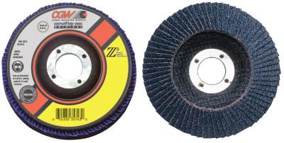 Prem Z3 Reg T29 Flap Disc, 4 1/2",40 Grit,5/8 Arbor, 13,300 rpm