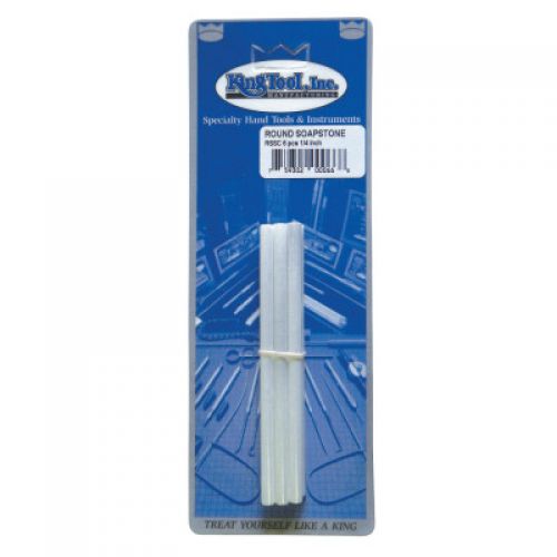 King Tool Soapstones, Round, 1/4 in x 5 in