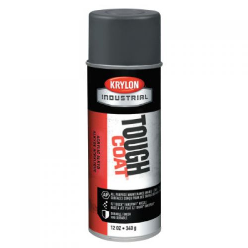 Tough Coat Acrylic Alkyd Enamel, 12 oz Aerosol Can, Machinery Dark Gray