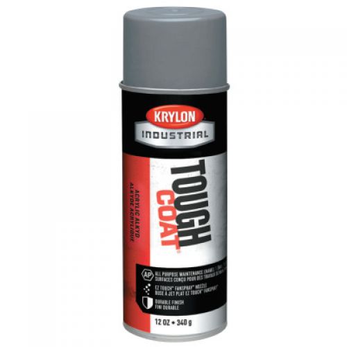 Tough Coat Acrylic Alkyd Enamel, 12 oz Aerosol Can, Machinery Gray