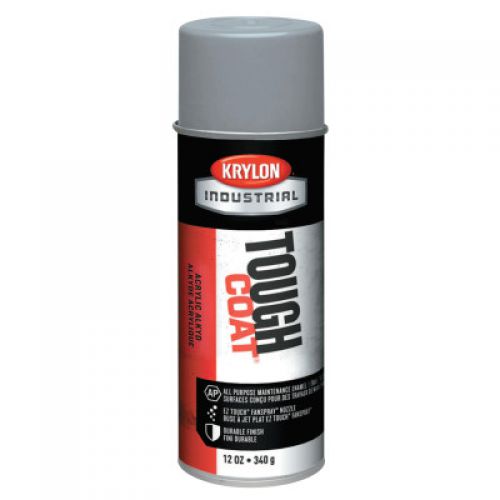 Tough Coat Acrylic Alkyd Enamel, 12 oz Aerosol Can, Aluminum