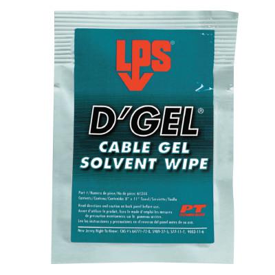 LPS D'Gel Cable Gel Solvents, Individually Wrapped Wipes