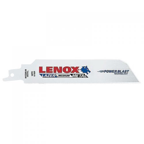 LAZER® Bi-Metal Reciprocating Saw Blade, 12 in L x 1 in W x 0.042 in Thick, 10 TPI, 5 EA/PK