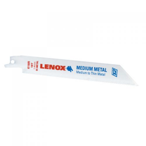 LENOX Metal Cutting Reciprocating Saw Blade with Power Blast Technology, Bi-Metal, 6-Inch, 18 Tpi, 5/Pk