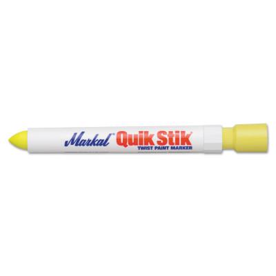 Quik Stik Markers, 11/16 in dia, 6 in, Fluorescent Yellow