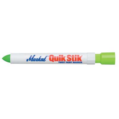Quik Stik Markers, 11/16 in dia, 6 in, Fluorescent Green