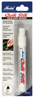 Quik Stik Markers, 11/16 in X 6 in, White, Carded