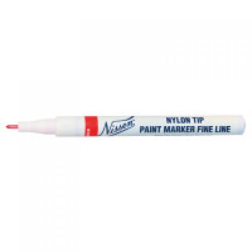 Nissen Feltip Paint Markers, Red, 3/64 in, Fine Line