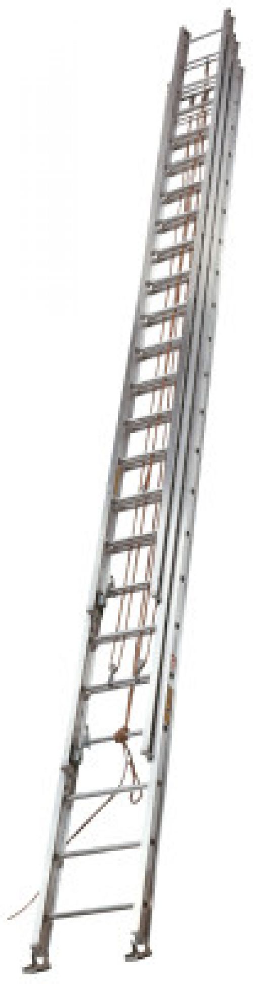 AE1660 Series Aluminum 3-Section Extension Ladders, 60 ft, Class I, 250 lb