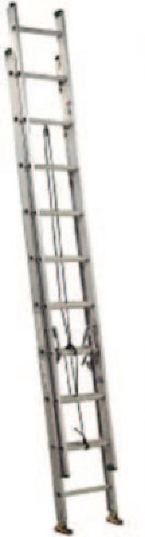 AE4000 Series Commercial Aluminum Extension Ladders, 24 ft, Class II, 225 lb