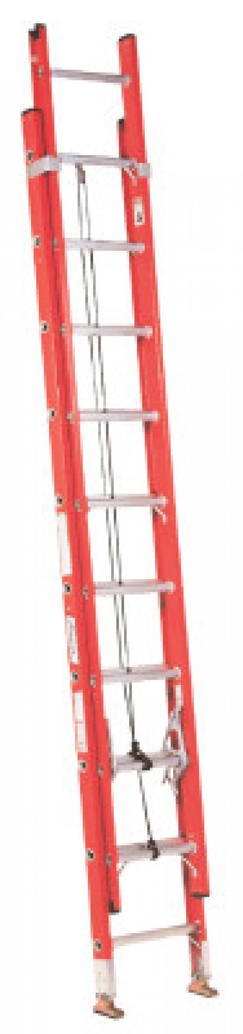 FE3200 Series Fiberglass Channel Extension Ladders, 16 ft, Class IA, 300 lb