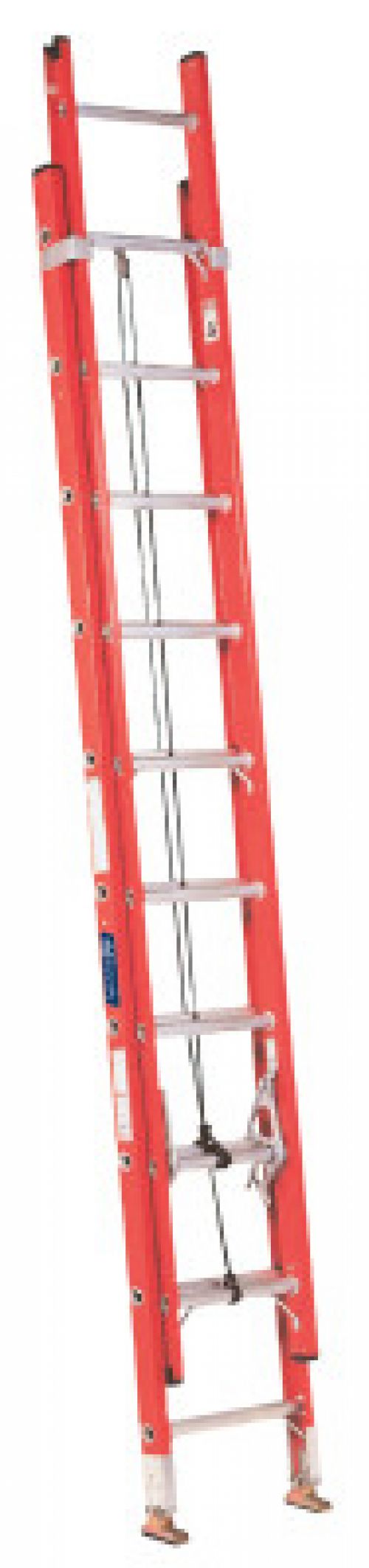 FE3200 Series Fiberglass Channel Extension Ladder, 24 ft, Class IA, 300 lb