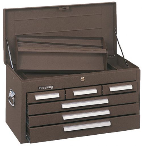 Standard Mechanics' Chests, 26 1/8 in x 12 in x 14 3/4 in, Brown Wrinkle