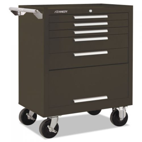 Industrial Series Roller Cabinets, 27 in x 18 in x 35 in, 5 Drawers, Brown, w/Slide