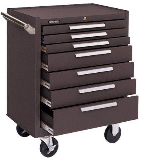 00063 ROLLER CABINET 7 DRAWER BROWN