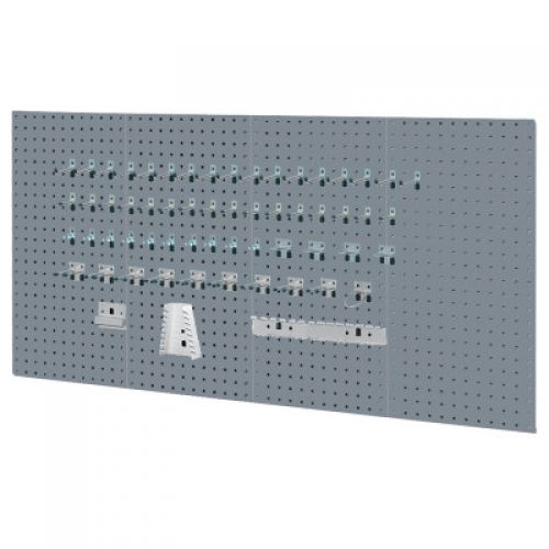 VTC Series Toolboard Set, 60-pc Toolholder Hooks, 4-Panel, Gray