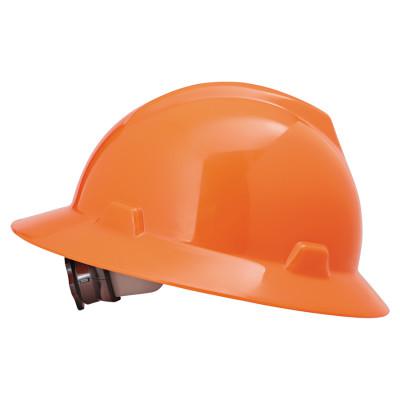 V-Gard Protective Hats, Fas-Trac Ratchet, Hat, Hi-Viz Orange