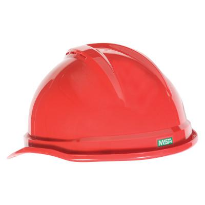 V-Gard 500 Protective Cap, 6 Point Fas-Trac, Red
