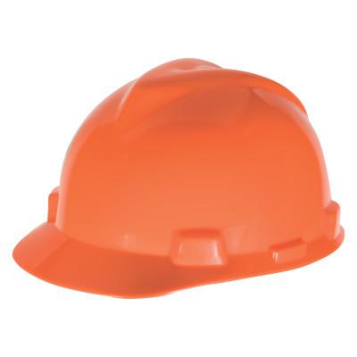 V-Gard 500 Protective Caps, 6 Point Fas-Trac, Hi-Viz Orange