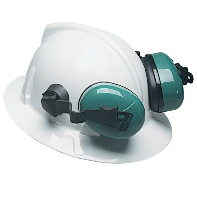 Sound Control SH Earmuffs, 25 dB NRR, Green, Helmet