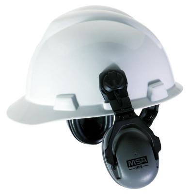 Sound Control Cap Earmuffs, 27 dB NRR, Gray, NRR 27 Brackets