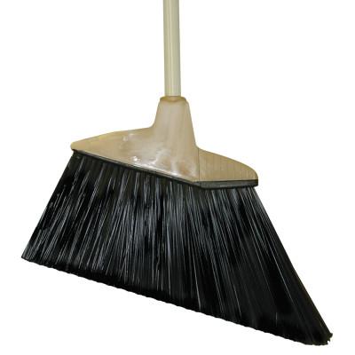 Angle Brooms, 6 3/4 in Trim L, Flagged Plastic