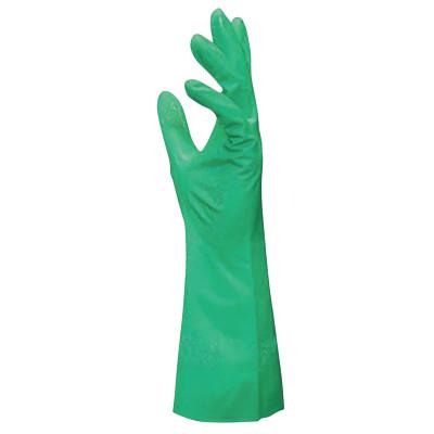 StanSolv A-15 Gloves, Flat Cuff, Unlined, Size 9, Green