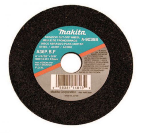 MAKITA Cut-Off Wheel, 4 in Dia, 5/64 in Thick, 46 Grit Regular Alumina